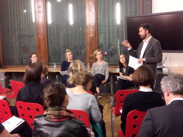 Panel L-R, Marloes ten Bhomer, Cher Potter, Lisa White, Joanne Entwistle, Chris Breward. 