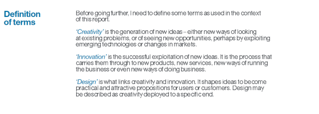 Useful working definitions from the 2005 Cox Review